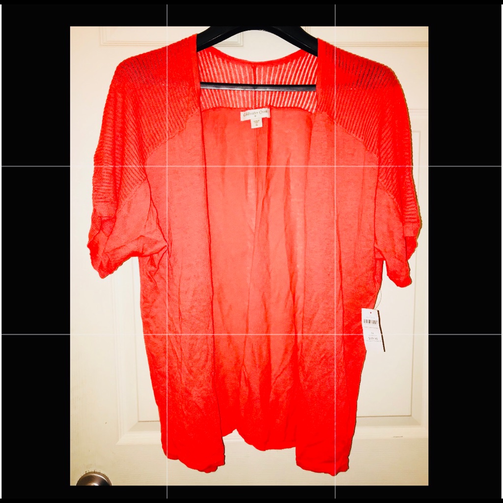 Coldwater Creek Orange Sweater 1 X 18 Sold As Is